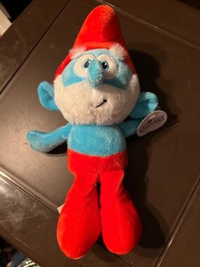The Smurfs (Papa SMURF) Plush Stuffed Small Size 9" NWOT